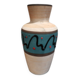 West Germany vase 523-18 turquoise 1950s