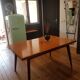 Table with extensions compass legs