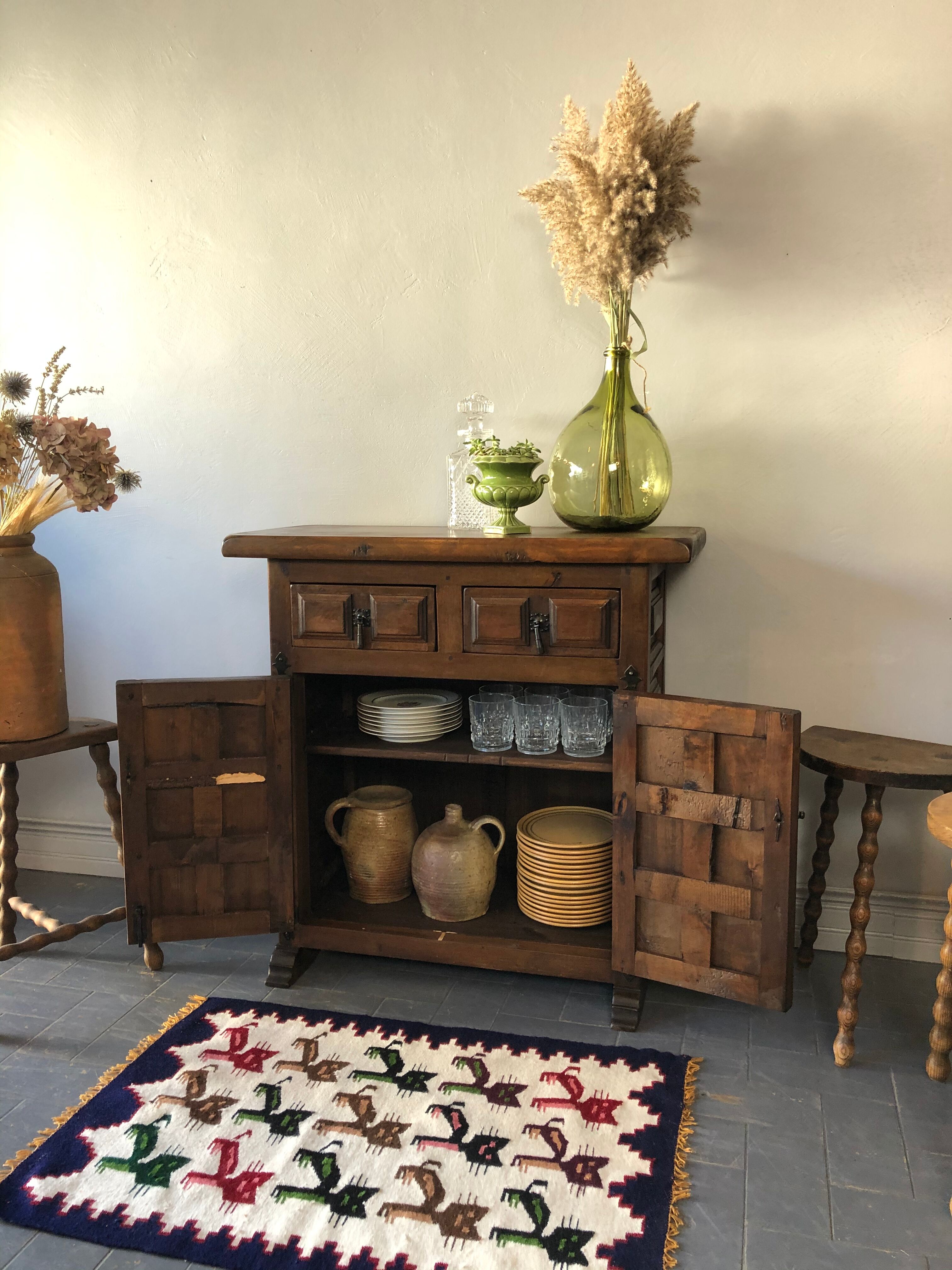 Antique walnut sideboard