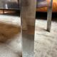 Table basse années 70 en marbre Breccia et Chrome