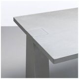 Inca E200 table in Pietra Serena by Angelo Mangiarotti ed. Skipper