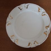 6 dessert plates in white porcelain