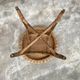 Guerdon vintage children's coffee table in rattan wit old rattan wicker bohemian 1950