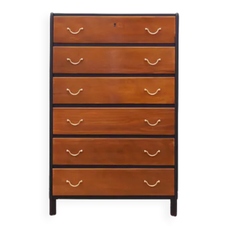 Walnut chest of drawers, Danish design, 60s, made in Denmark