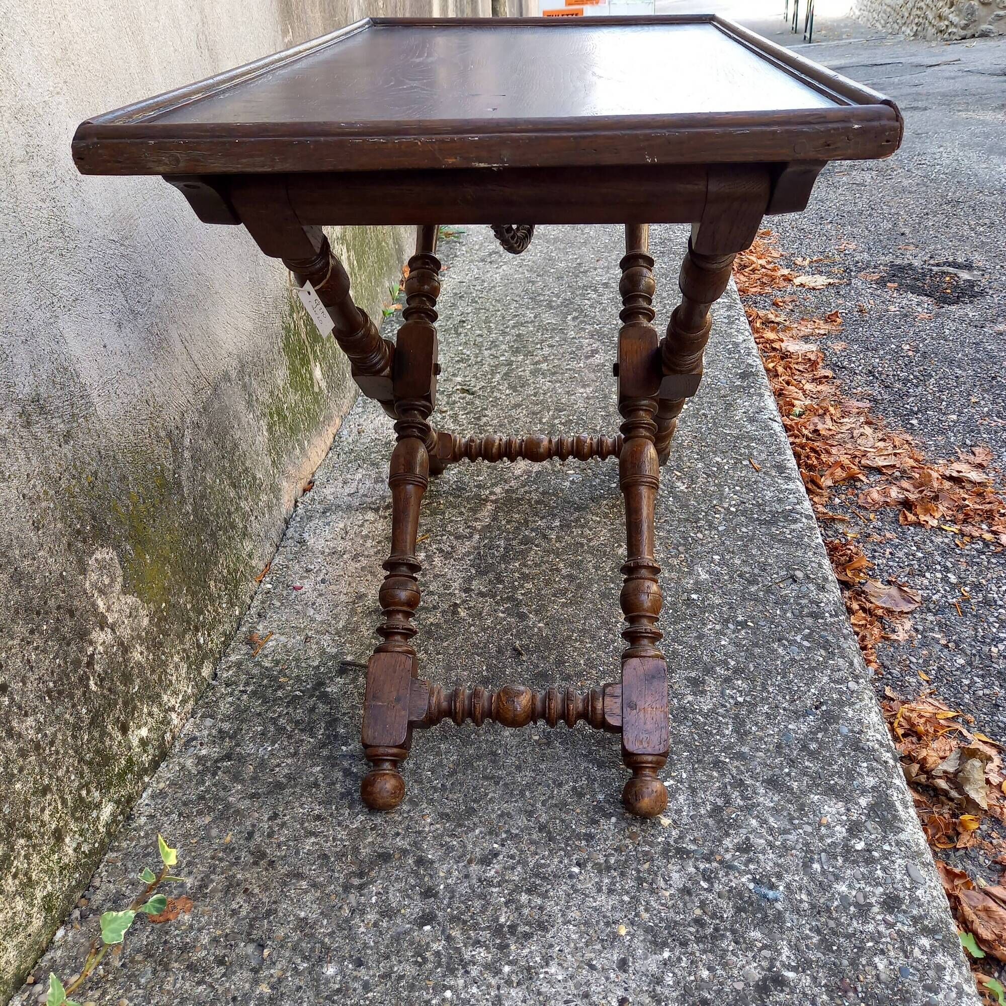 Folding oak table (winegrower's or sorting table)