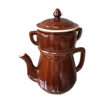 Vintage brown porcelain coffee