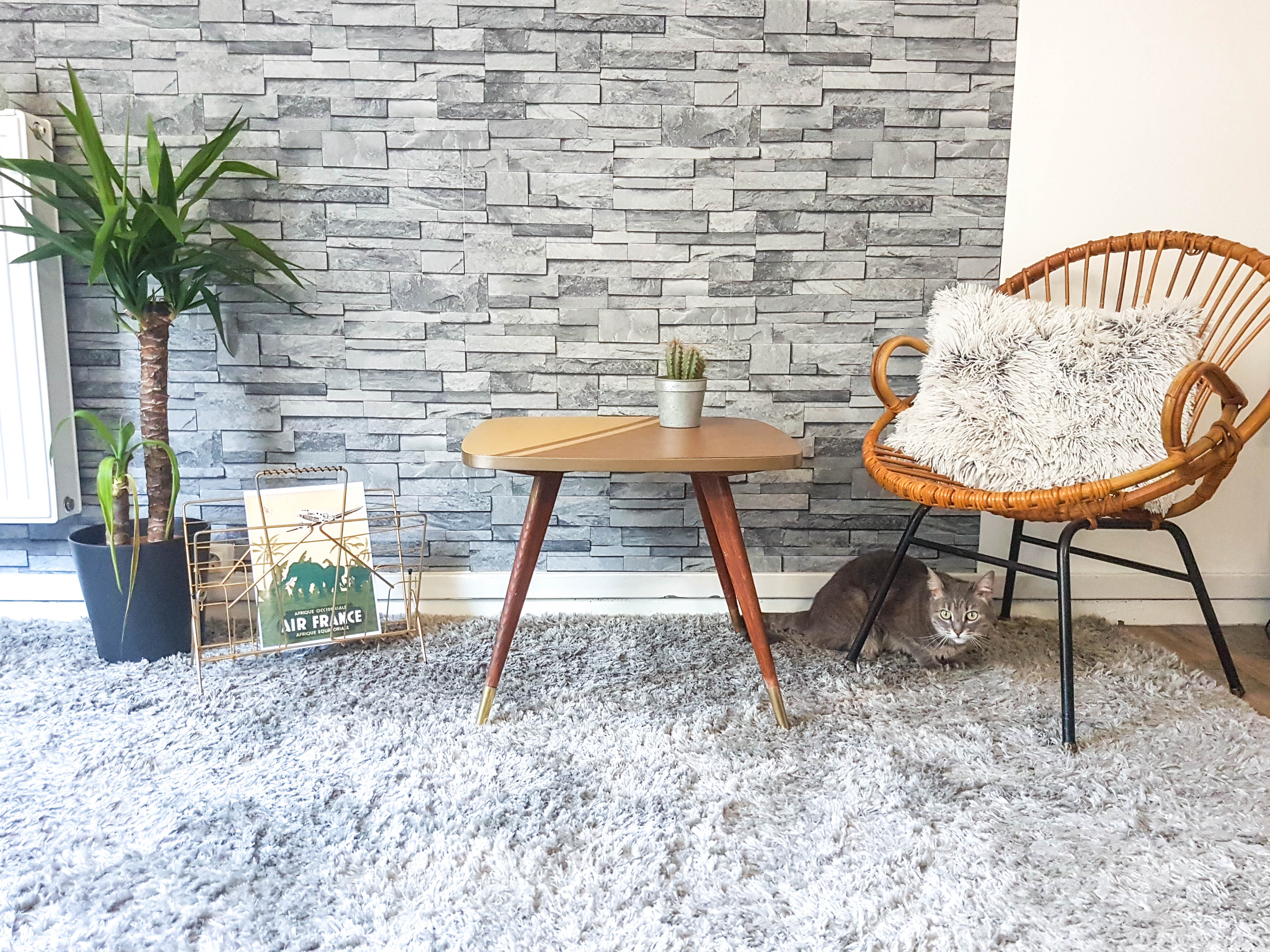 Vintage coffee table in formica 60/70