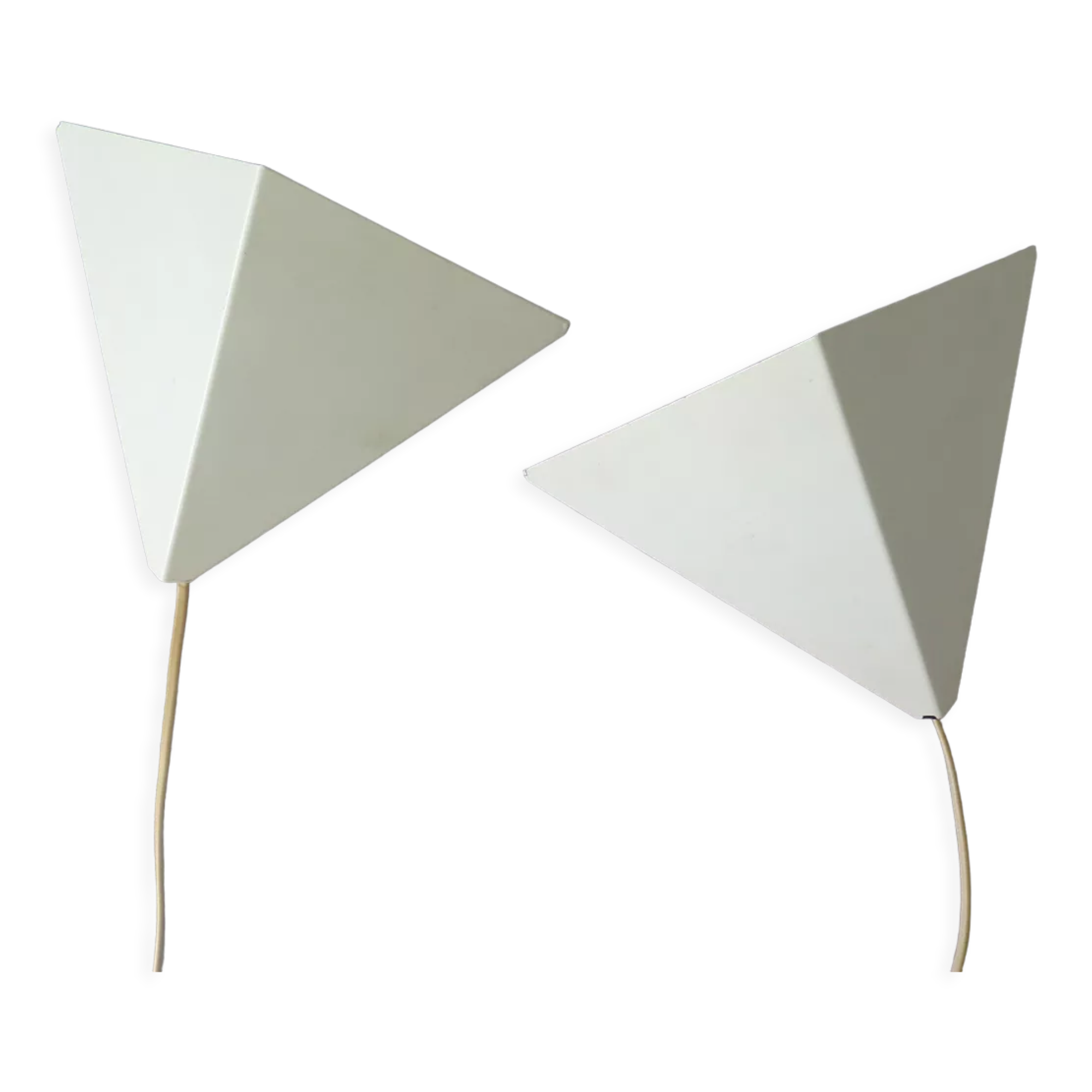 Set of 2 metal wall lights horn collection Denmark