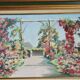 Tableau terrasse fleurie par Montagneux Henri