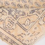 6x8 Vintage Cream & Black Oriental Persian Rug, 176x259Cm