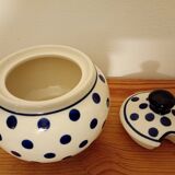 Hand painted ceramic sugar bowl. Poland