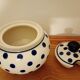 Hand painted ceramic sugar bowl. Poland