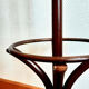 Curved wooden bistro parrot coat rack