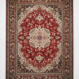 Large vintage carpet pure wool Persian design 240x340cm French made