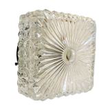 Chiseled glass ceiling lamp 1970