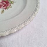 Assiettes plates fleurs vintage