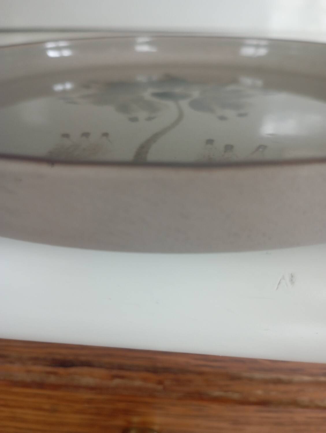 Flat plate in real France stoneware