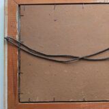 Winter landscape oil on panel signed