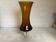 Smoked yellow glass vase