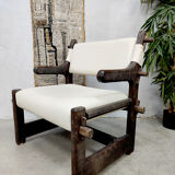 2 midcentury armchairs sculptural nature