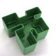 Vastill green plastic planter by Michael McCann