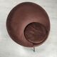 Fauteuil vintage velours marron