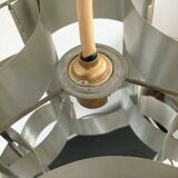 French aluminium sculptural pendant from the mid-century by Max Sauze, 1960s.