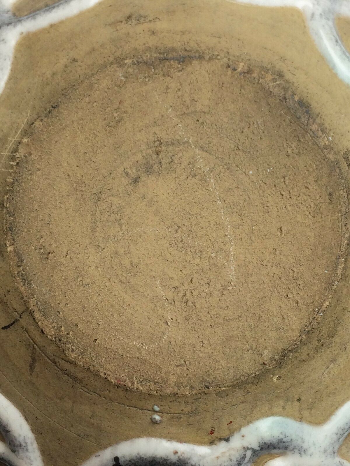 Vase ceramic ball enamelled with La Charentaise drippings