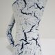 Pichet fat lava blue ceramic vintage design