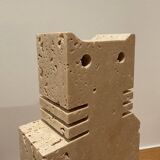 Paire de chats en travertin, Fratelli Mannelli, Italie, 1970s