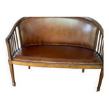 Restored art deco bench and matching armchair