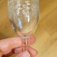 6 old Port stemmed glasses in engraved baccarat crystal