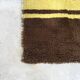 Vintage 1970s rug with wavy stripes in ochre shades — 200 × 300cm
