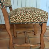 Six French Os De Mouton Style Dining Chairs in Carved Wood