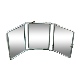 Miroir de barbier triptyque 49x21cm