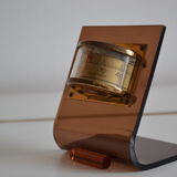 Smoked plexiglass thermometer 70s
