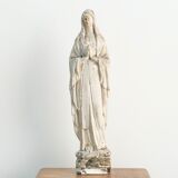 Plaster statue of the Virgin Mary signed Boye and Thomas Toulouse