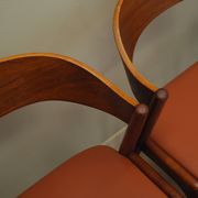 Set of four teak chairs, Danish design, 1970s, manufacture: Korup Stolefabrik