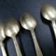 Lot of 6 russian solid silver spoons enamelled