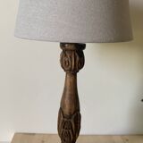 Wooden lamp foot