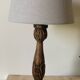 Wooden lamp foot
