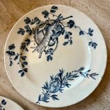 Two antique ironstone plates