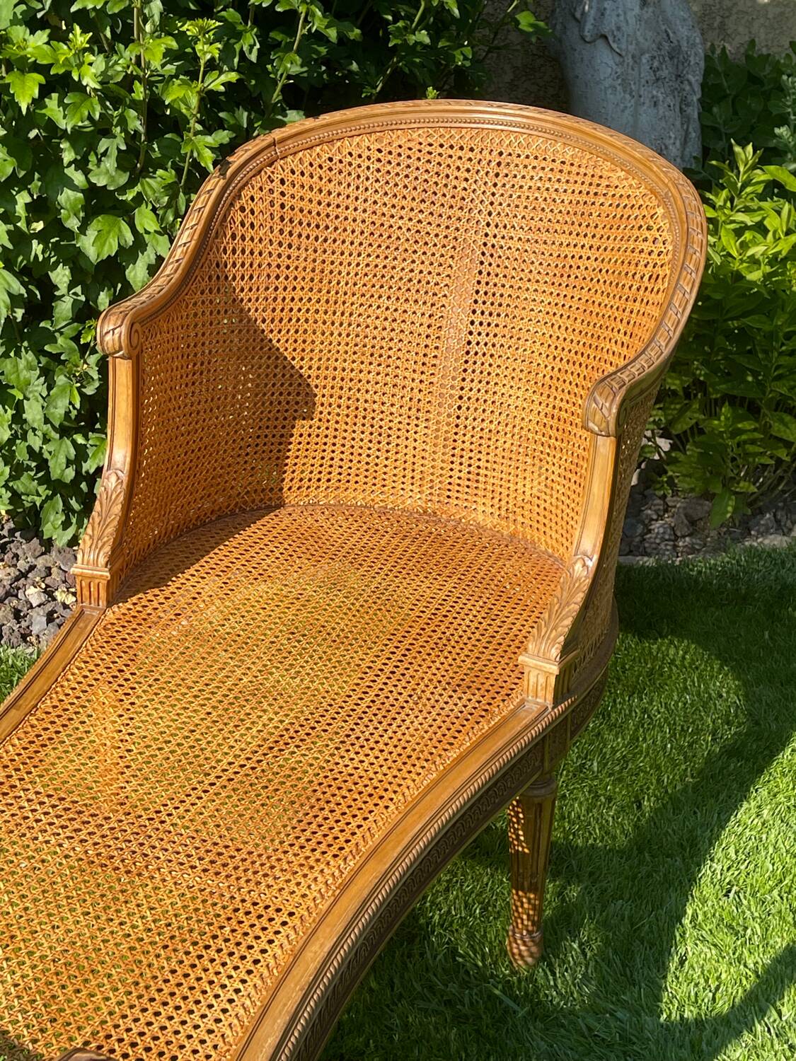 Banquette en Cannage Style Louis XVI
