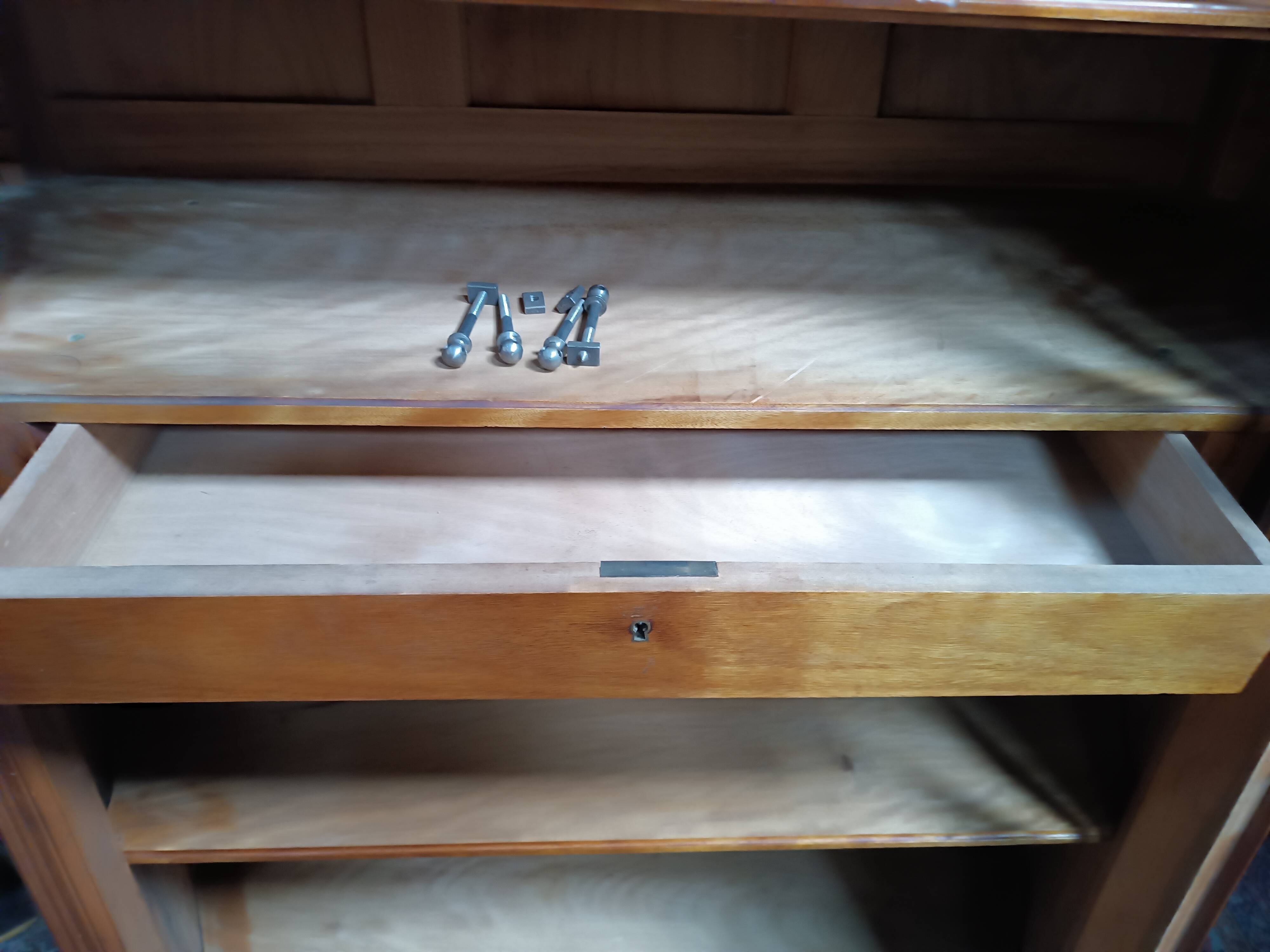 Rococo library in walnut