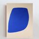 Large blue painting "Not a circle" 100x73 cm