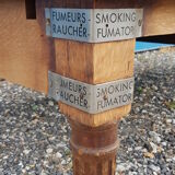 Solid oak coffee table from a pool academy