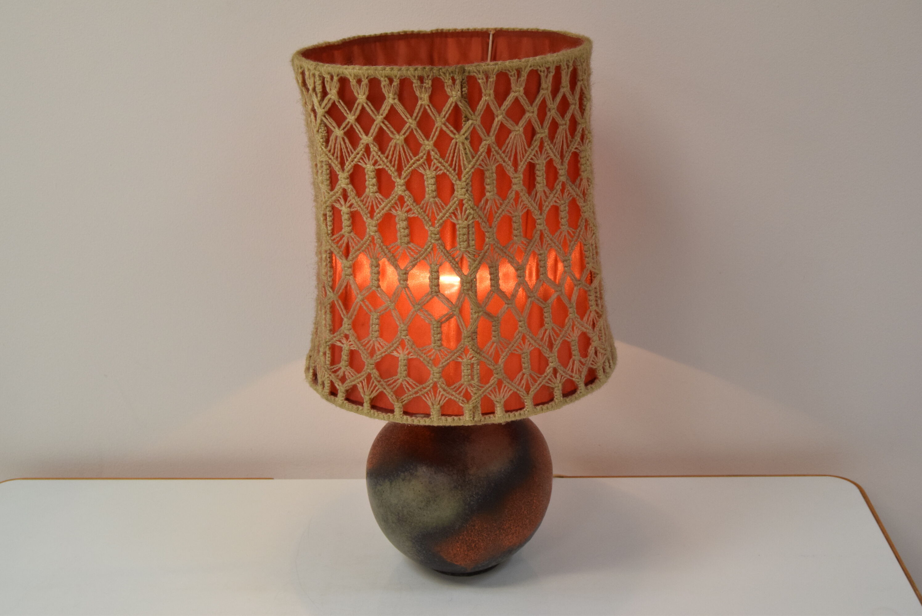Mid-century Ceramic Table Lamp,1970's.