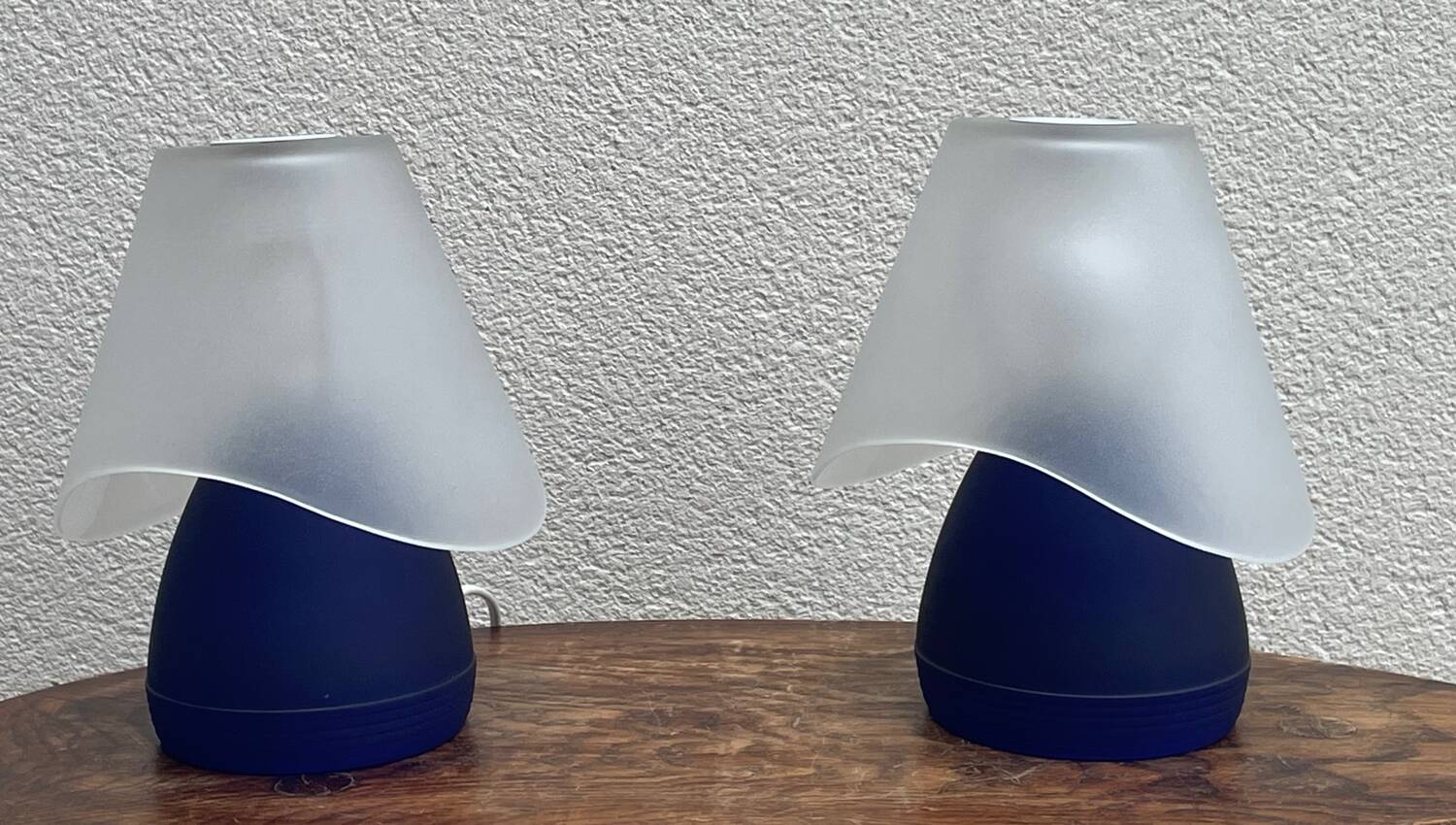 Pair of Murano mushroom lamps