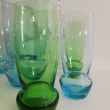 Service 1 pichet 6 verres design vintage