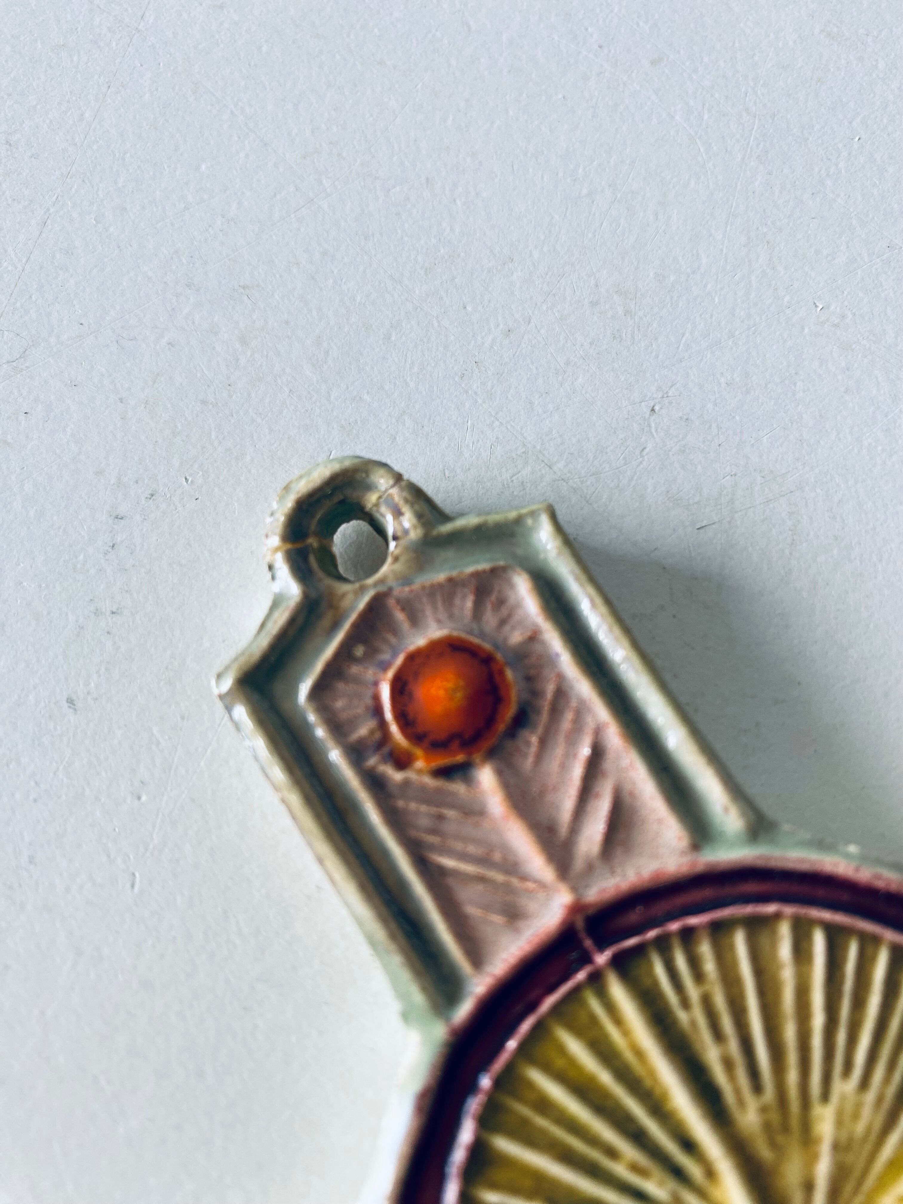 Ceramic wall cross signed Taburet